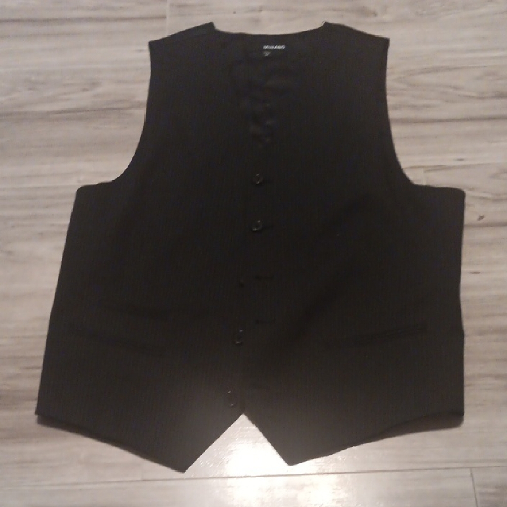 Black Button-Up Vest